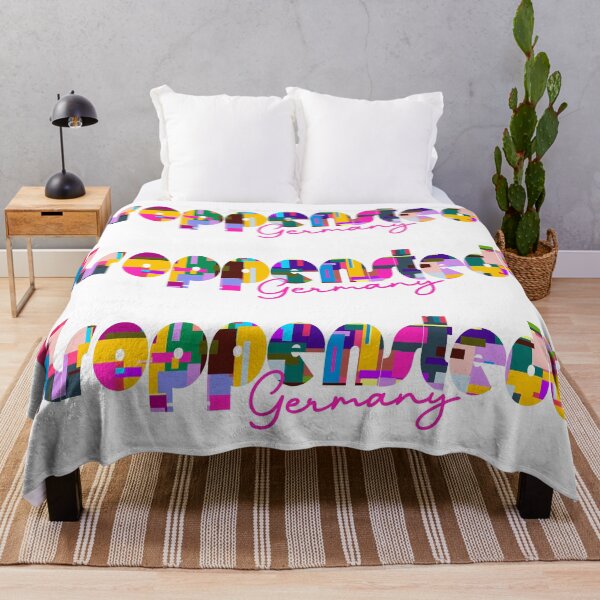 Item preview, Kroppenstedt, Germany, Vibrant Abstract City Typography Art designed and sold by Wanderful-roads.