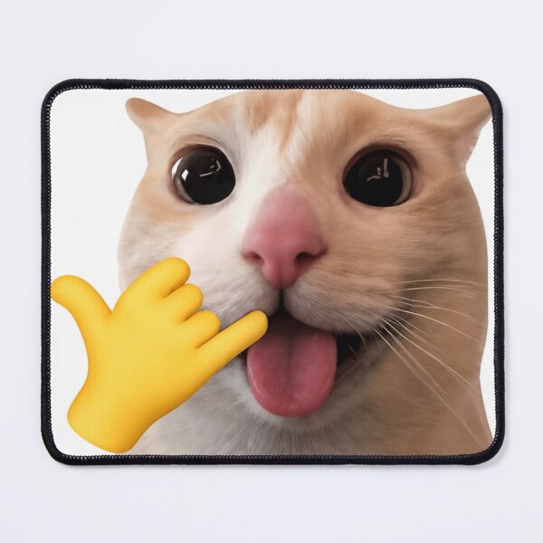 Item preview, Silly Cat Call Me Meme Sticker | Funny Cat Reaction | Cute Viral Cat Sticker designed and sold by nishaaa2111.