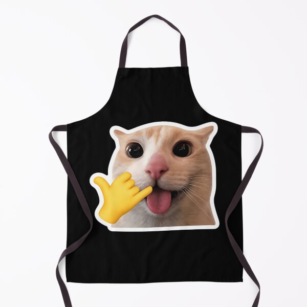 Item preview, Silly Cat Call Me Meme Sticker | Funny Cat Reaction | Cute Viral Cat Sticker designed and sold by nishaaa2111.