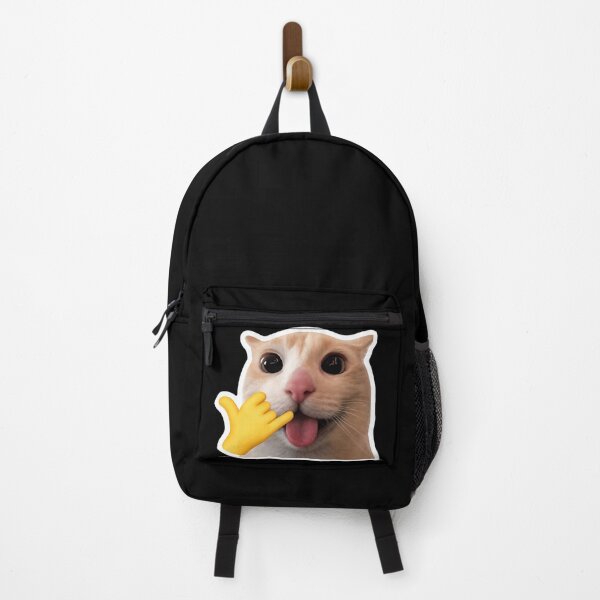 Item preview, Silly Cat Call Me Meme Sticker | Funny Cat Reaction | Cute Viral Cat Sticker designed and sold by nishaaa2111.