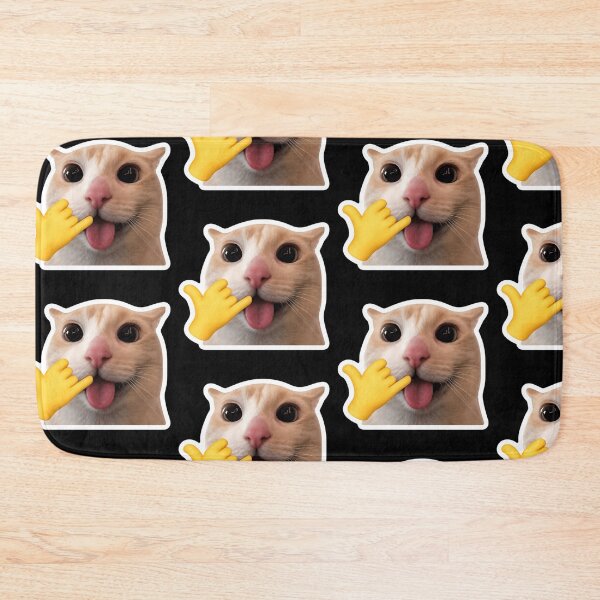 Item preview, Silly Cat Call Me Meme Sticker | Funny Cat Reaction | Cute Viral Cat Sticker designed and sold by nishaaa2111.