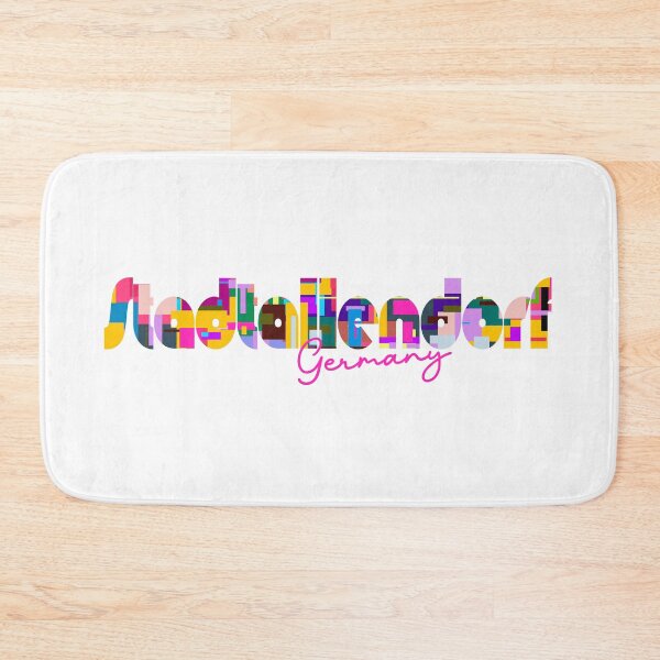 Item preview, Stadtallendorf, Germany, Vibrant Abstract City Typography Art designed and sold by Wanderful-roads.