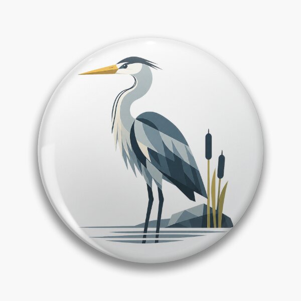 Item preview, Silent Great Blue Heron designed and sold by Norvian.
