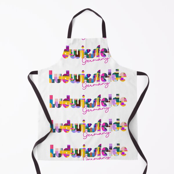 Item preview, Ludwigsfelde, Germany, Vibrant Abstract City Typography Art designed and sold by Wanderful-roads.