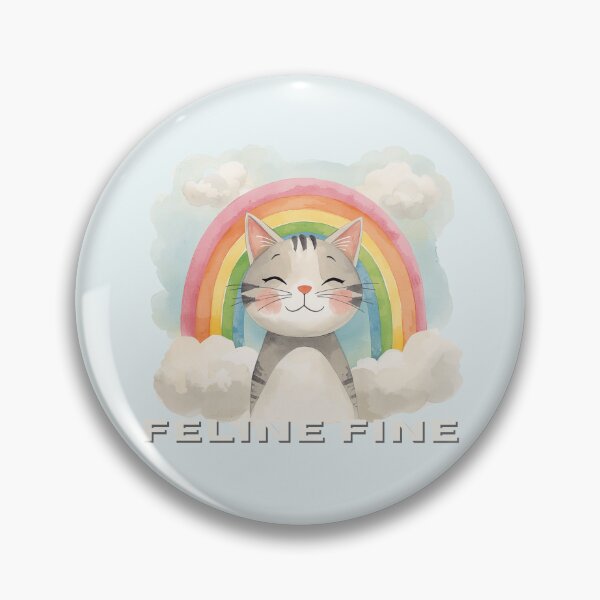 Item preview, Feline Fine designed and sold by TeeHee Puns.
