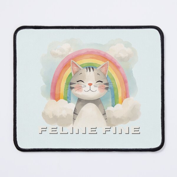 Item preview, Feline Fine designed and sold by TeeHee Puns.