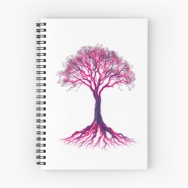 Item preview, A Tree With Roots Made Of Glowing Fiber Optics Neo designed and sold by QuirkThreadsCo.