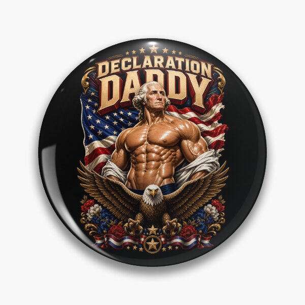 Item preview, Declaration Daddy George Washington Funny 4th Of July Gear designed and sold by DynamicDesign.