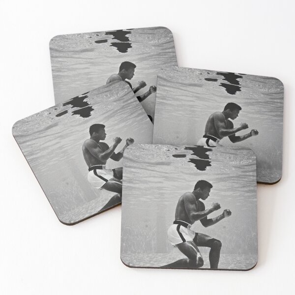 Item preview, Boxer Training Underwater Black White Photo designed and sold by jamesthomasw.