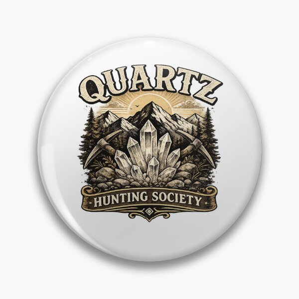 Item preview, Quartz Hunting Society Gift Idea For Quartz collectors designed and sold by Glitch-Cult.