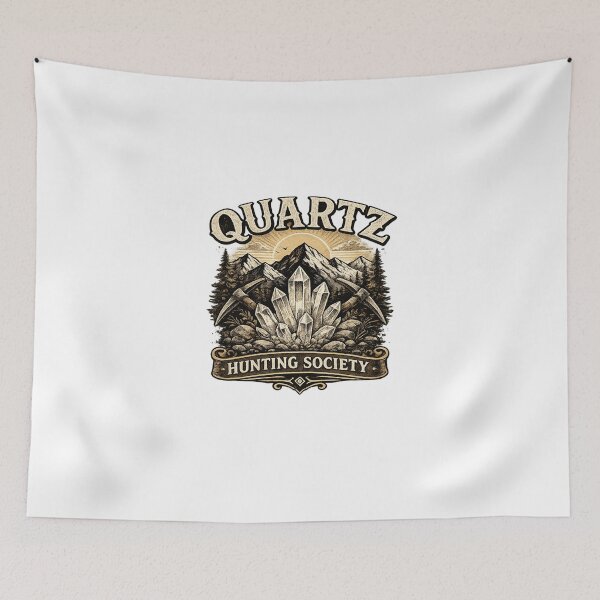 Item preview, Quartz Hunting Society Gift Idea For Quartz collectors designed and sold by Glitch-Cult.