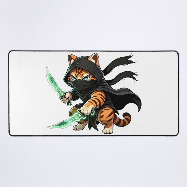 Item preview, Shadow Assassin - Cute Felis Nigripes Ninja Warrior designed and sold by ABYSSLAB.