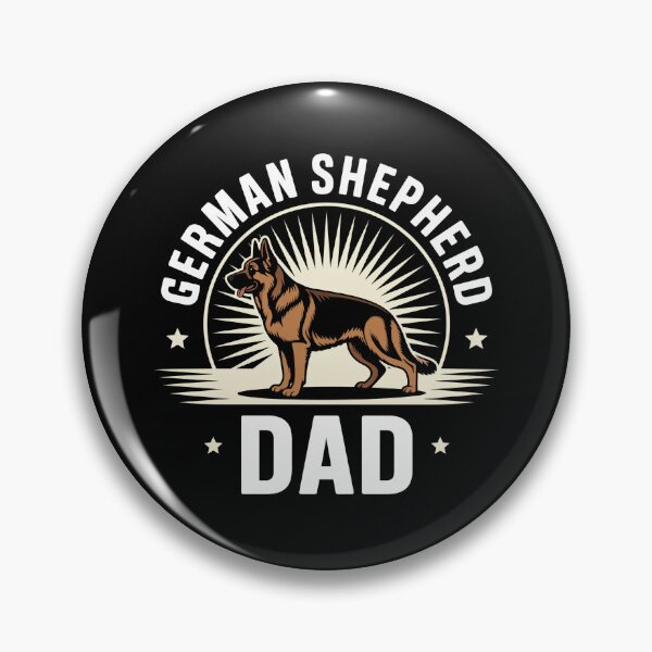 Item preview, German Shepherd Dad Vintage Sunburst Emblem designed and sold by GiaoCalonas.