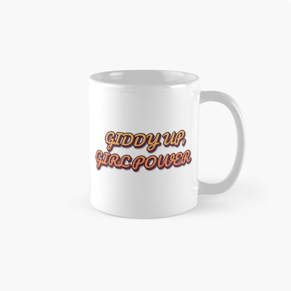 Item preview, "GIDDY UP, GIRL POWER" Retro Typography Sticker designed and sold by QuirkThreadsCo.