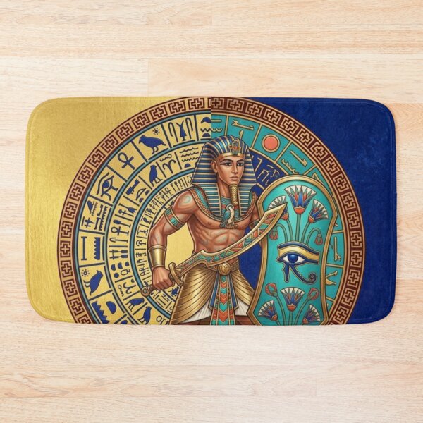 Artikelvorschau, Ancient Egyptian Pharaoh Warrior Eye of Horus Hieroglyphics Art Design entworfen und verkauft von Queen Cleopatra.
