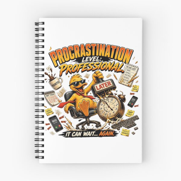 Item preview, Procrastination Level: Professional – Sarcastic Duck Office Chaos Comic designed and sold by Cavalier-org.