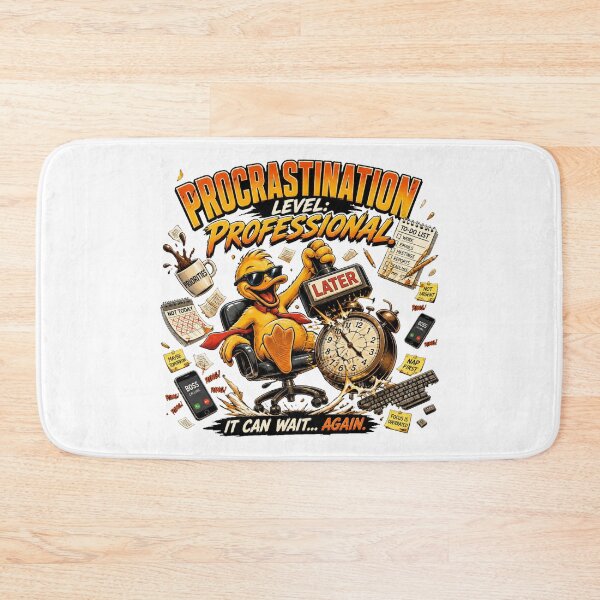 Item preview, Procrastination Level: Professional – Sarcastic Duck Office Chaos Comic designed and sold by Cavalier-org.