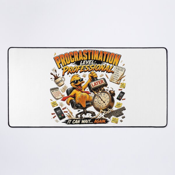 Item preview, Procrastination Level: Professional – Sarcastic Duck Office Chaos Comic designed and sold by Cavalier-org.