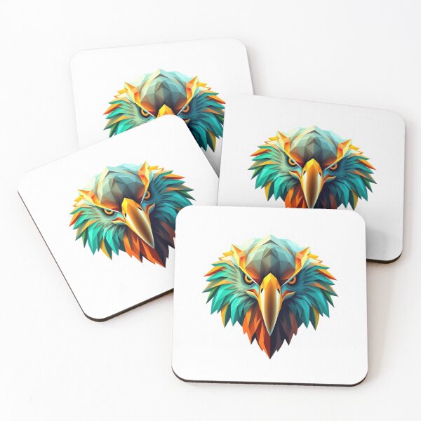 Item preview, Bald Eagle Geometric Low Poly - Modern Graphic Art designed and sold by QuirkThreadsCo.