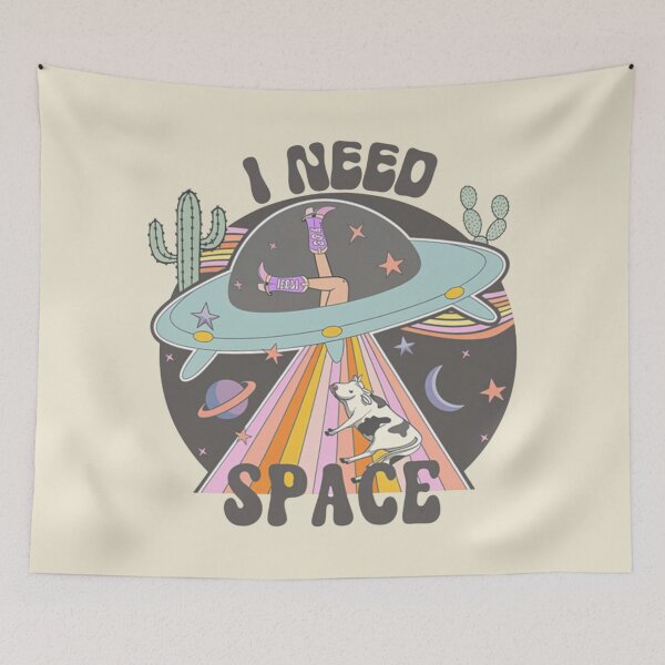 Item preview, I Need Space Funny - Cow UFO designed and sold by Vicky021.