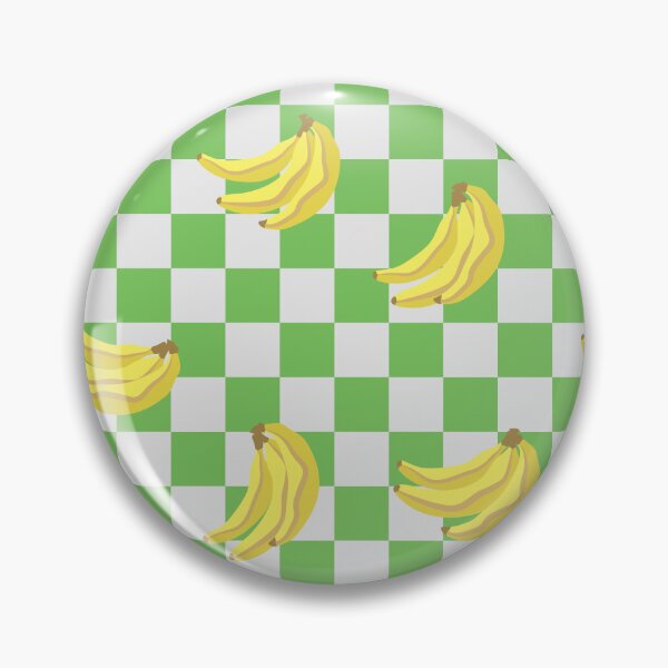 Item preview, Bananas Check Print 1 - Bright Palm Green designed and sold by Daniel Bevis Design.