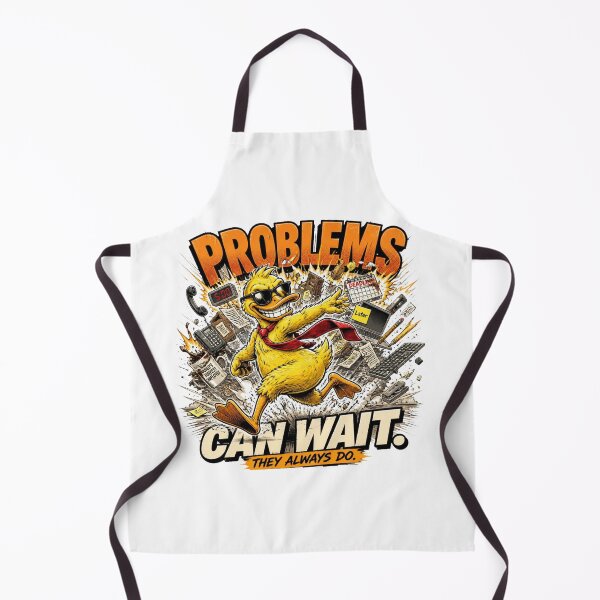 Item preview, Problems Can Wait – Funny Sarcastic Duck Comic designed and sold by Cavalier-org.