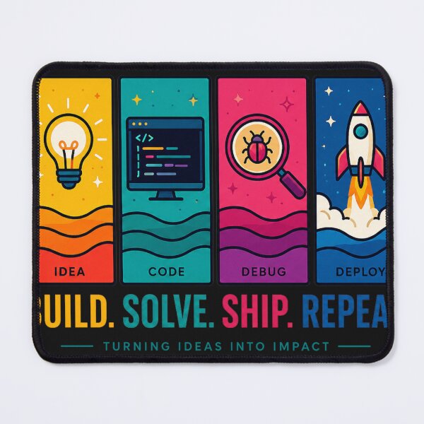 Item preview, Software Developer Coding Journey | Idea Code Debug Deploy | Programmer Retro T-Shirt designed and sold by NONAHEMA.