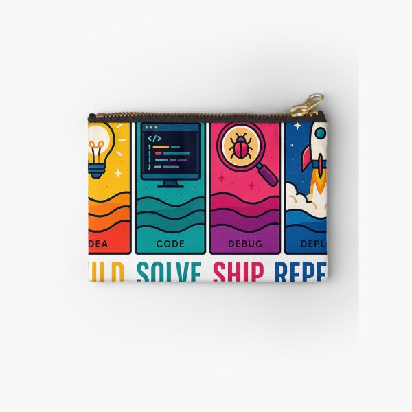 Item preview, Software Developer Coding Journey | Idea Code Debug Deploy | Programmer Retro T-Shirt designed and sold by NONAHEMA.