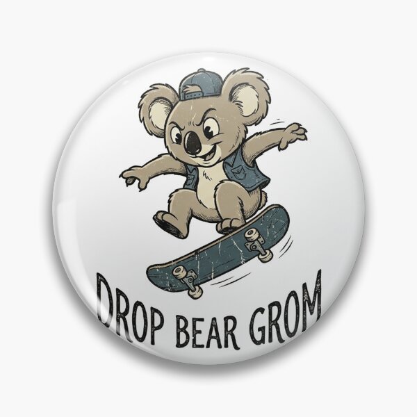 Item preview, Drop Bear Grom Retro 1930s Rubber Hose Cartoon Skateboard Koala  designed and sold by Yellowriversss.