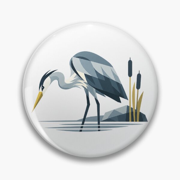 Item preview, Silent Grey Heron – Hunting Pose designed and sold by Norvian.