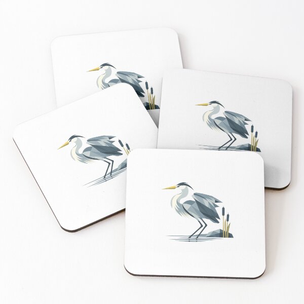 Item preview, Silent Grey Heron – Takeoff Preparation designed and sold by Norvian.