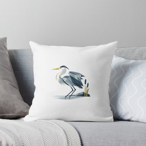 Item preview, Silent Grey Heron – Takeoff Preparation designed and sold by Norvian.