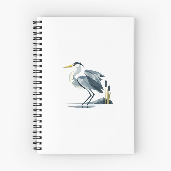 Item preview, Silent Grey Heron – Takeoff Preparation designed and sold by Norvian.