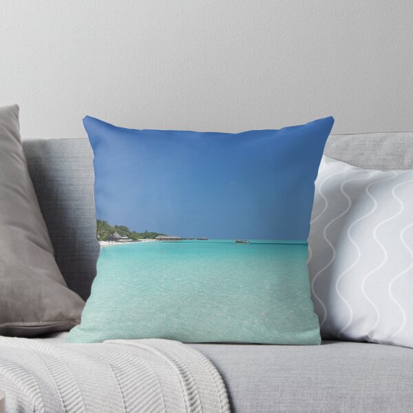 Item preview, beach tropical white sand turquoise water designed and sold by Mypixieart.