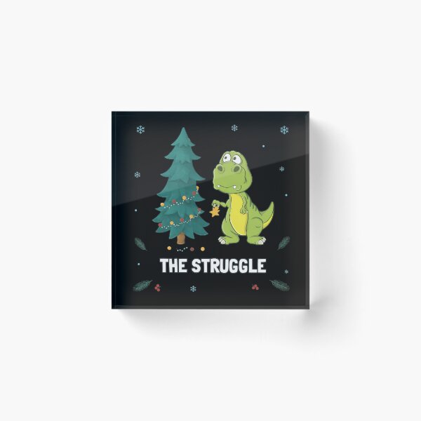 Item preview, The Struggle Dinosaur Decorating Christmas Tree  designed and sold by LAZARIO-ZMB.
