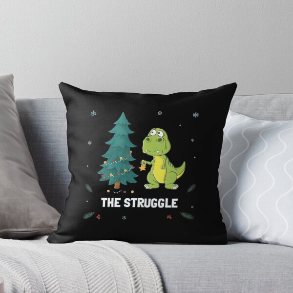 Item preview, The Struggle Dinosaur Decorating Christmas Tree  designed and sold by LAZARIO-ZMB.