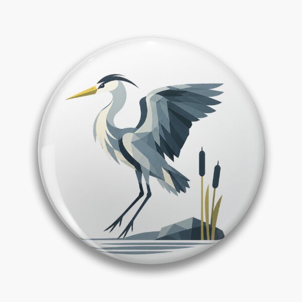 Item preview, Silent Grey Heron – Landing Approach designed and sold by Norvian.