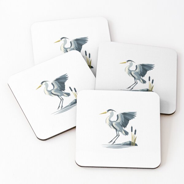 Item preview, Silent Grey Heron – Landing Approach designed and sold by Norvian.