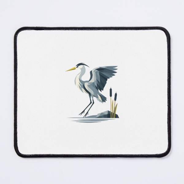 Item preview, Silent Grey Heron – Landing Approach designed and sold by Norvian.