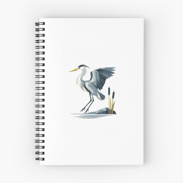 Item preview, Silent Grey Heron – Landing Approach designed and sold by Norvian.