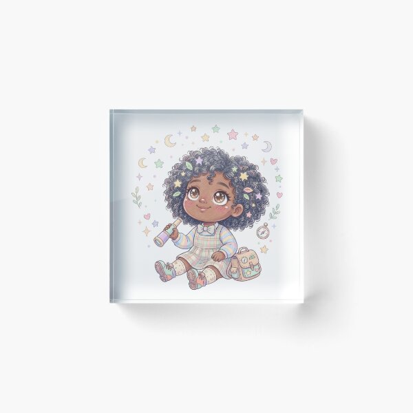 Item preview, Cute Little Explorer Girl Pastel Sticker designed and sold by dulcemaribella.