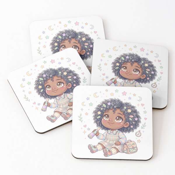 Item preview, Cute Little Explorer Girl Pastel Sticker designed and sold by dulcemaribella.