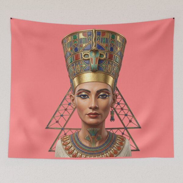 Item preview, Queen Nefertiti Portrait | Ancient Egyptian Queen and Royal Heritage Art designed and sold by Queen Cleopatra.