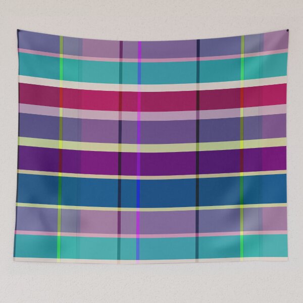 Item preview, Vibrant Jewel Tone Plaid - Colorful Geometric Retro Tartan Pattern designed and sold by Caterina@.
