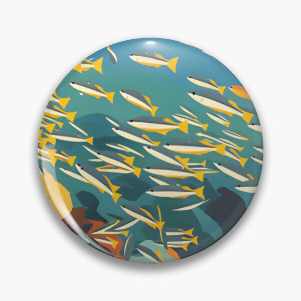 Item preview, Krabi Coral Reef Symphony – Vintage Marine Poster designed and sold by Spirit of Siam.