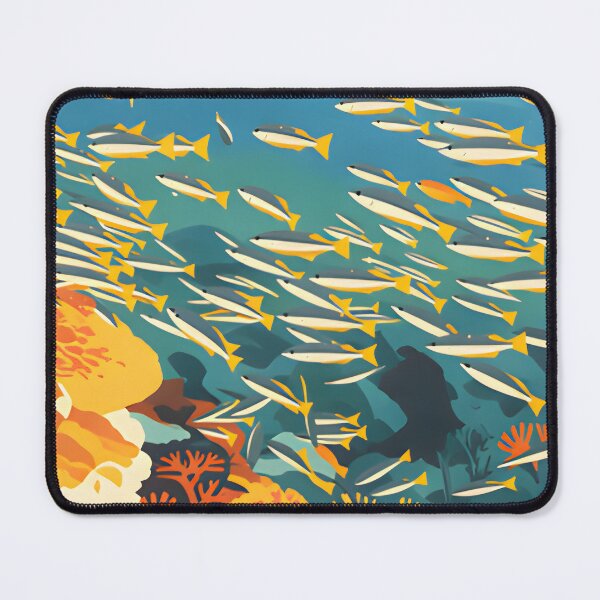 Item preview, Krabi Coral Reef Symphony – Vintage Marine Poster designed and sold by Spirit of Siam.