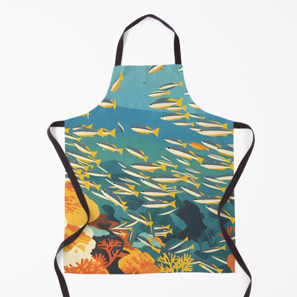 Item preview, Krabi Coral Reef Symphony – Vintage Marine Poster designed and sold by Spirit of Siam.