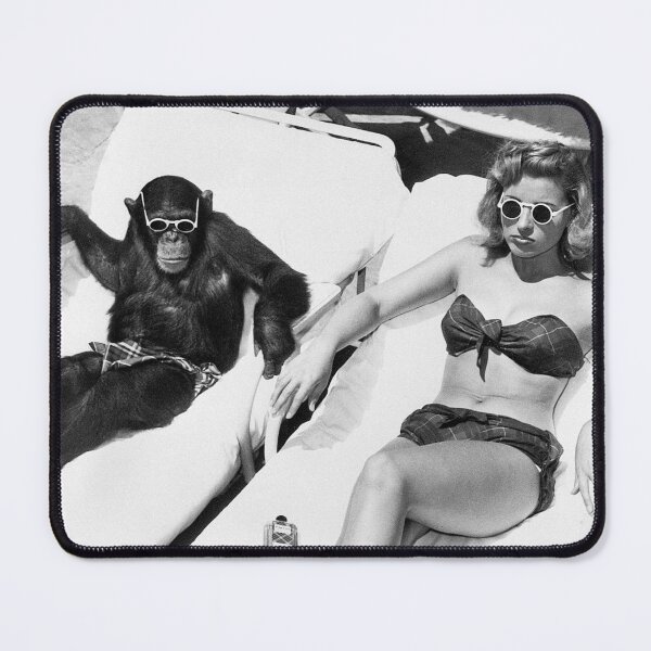 Item preview, Vintage Beach Monkey Woman Sunglasses Photo designed and sold by chaddillard.