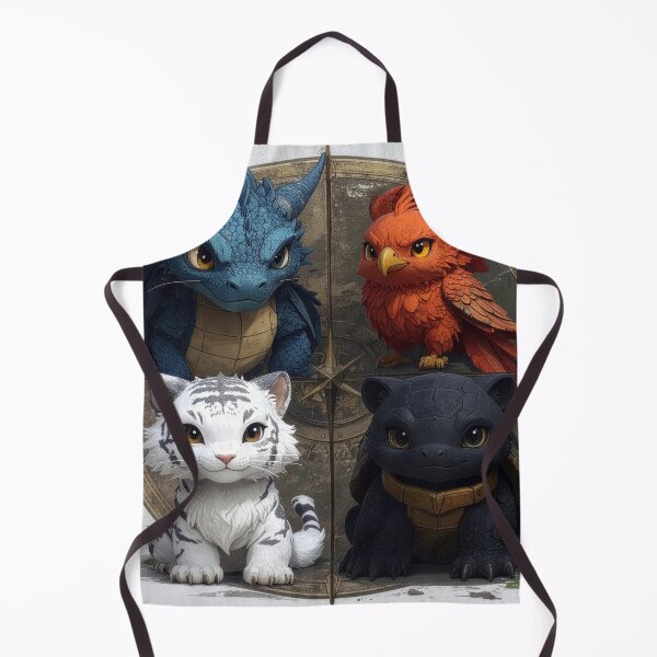 Item preview, Four Guardian Beasts Shijin Mythical Creatures designed and sold by MythicFortune .