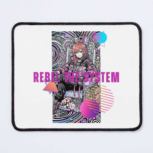 Item preview, Rebel The System Cyberpunk Anime Vaporwave Art designed and sold by rich-moda.